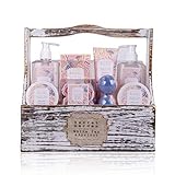 Accentra Geschenkset Secret Garden Bade Und Dusch Set Mit White Tea & Apricot Duft - 8-Teiliges Geschenk-S