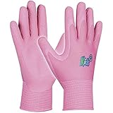 GEBOL 709704 Schutzhandschuh KIDS | Gr. 5-8 Jahre | pink | Mädchen-Handschuhe | 1 Paar, Kinder, 2 Stück