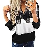 Langarm v Ausschnitt Shirt rot Damen Shorts Damen sexy Elegante Damen Weste Bluse Tracht Damen Shirt Damen tunikas weißes t-Shirt Damen locker t Shirt Damen XL modetalente D