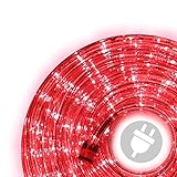 10m 240 LED Lichterschlauch Lichtschlauch rot - Innen- und Außenb