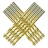 Wohren Werkzeuge M2 Titan-Bohrer-Set, HSS DIN338 Bohrer Set 1.0-13MM, for Bohren auf Metall, Aluminium, Kupfer, Zink-Legierung Werkzeug (Size : 8mm 5pc)