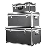 Festnight 3PCS Multi-Purpose-Aluminiumwerkzeugkästen Transportkoffer Multifunktionale für Heimgebrauch, LKW, Camping im F