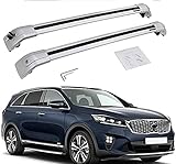 Auto Dachboxen Dachträger Gepäck für KIA Sorento 2015-2019, Aluminium Querträger Schlossstangen Fahrrad Dachträger Relingträger zubehö