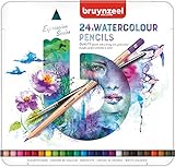 BRUYNZEEL Buntstifte Aquarell Expression, Etui, 24 Stück, Schw