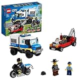 LEGO 60276 City Polizei Gefangenentransporter, Spielzeug-Set mit Motorrad und LKW, Erweiterungsset zur Polizeistation, für Kinder ab 5 J