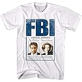 X-Files Science Fiction Tv Show FBI Mulder Scully Badge Adult T-Shirt Tee XL