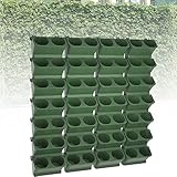 Anndu Blumen-Wand-Pflanzer Trough, Mounted Vertikale Wandbehang Pflanze Taschen wachsen, stapelbare Succulents Tröge, Outdoor Indoor Gardening vertikale Begrünung Blumenkübelpflanze Beutel Box Home D