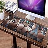 Home+ Mauspad, 80x30cm Groß Sexy Hot Girl Mauspad Mäuse Gamer Tastatur Mat Tabelle Protector Soft Gaming Mousepad for Tablet PC (Color : A)