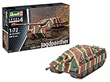 Revell 3327 Jagdpanther Sd.Kfz.173, Panzermodellbausatz 1:72, 13 cm Zubehör, Unlack