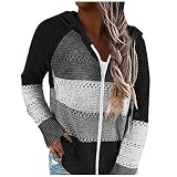 XTBFOOJ damen sweatjacke xl damen kleider herbst hoddies für frauen teddyjacke mit kaputze damen damen trenchcoat weiss winterparka gelbe wintermantel strickweste cardigan x
