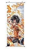 CosplayStudio Großes One Piece Rollbild/Kakemono aus Stoff | Poster 100x40cm | Motiv: Puma D