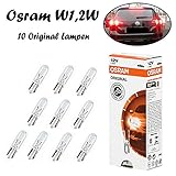 10x Original Osra.m W1,2W 12V 2721 Standard Ersatz Halogen Birne für Innenbeleleuchtung Einrichtung Signalbeleuchtung E-geprü