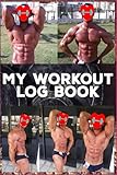 My workout log book: Exercise Notebook and Fitness Journal for Personal Training, Weight Lifting and Cardio, Gym Planner for Men and Women, Old School Style Cover workout log book bodybuilding