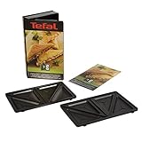 Tefal XA800212 Collection Set Snack Sandwich-Platte, dreieckig, Rezeptbuch mit 4,4 x 15,5 x 24,2