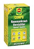 COMPO Rasenunkraut-Vernichter Banvel Quattro (Nachfolger Banvel M), Bekämpfung von schwerbekämpfbaren Unkräutern im Rasen, Konzentrat, 400 ml (400 m²)