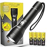 AMAFOX G10 - XENON Ultrabeam Power-LED Taschenlampe - Extrem Hell, dimmbar & mit Zoom - inkl. 4x AA B