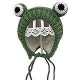 MYBOON Kids Baby Winter Warm Cable Knit Mütze Hut Cartoon Frosch geformt Warm Earflap Cap Hut B #