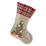 DHYED Weihnachtssocken, 5D Diamond Painting große Weihnachtsstrümpfe zum Aufhängen, Weihnachtsstiefel mit Weihnachtsmann, Schneemann, für Bäume, Kamin, Schaufenster, Bonbonb