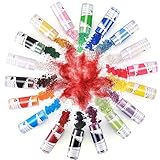 Epoxidharz Farbe 18er×15ml, Mica Powder Metallic Farbe Resin Seifenfarbe Pigmentpulver Farben Pigment Epoxy Resin Farbe für Epoxidharz Making Supplies Dye Paint Nail Art (Color 2)