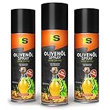 Spraytive 6 x 400ml Olivenölspray Nativ Extra - Olivenöl Spray zum Grillen & Kochen - Ölspray mit mildem Olivenöl - Veganes Kochspray für Marinade, Dressing, BBQ, Braten und Back