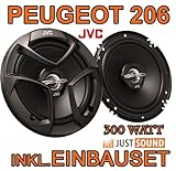 Lautsprecher - JVC CS-J620-16,5cm Koaxe für Peugeot 206, 206cc, 206sw, 206+ - JUST SOUND b