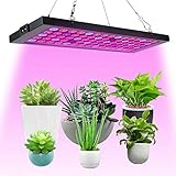 Favrison LED-Wachstumsleuchten für Zimmerpflanzen, volles Spektrum, 100 W, LED-Pflanzenlicht für Gewächshaus, Hydrokultur, Gemüse, Sukkulenten, Setzlinge und Blumen (75 LEDs)