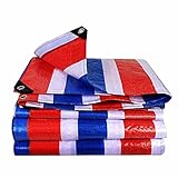 SYJH Autogarage Abdeckplane Uv-Schutz-tarp-Streifen Pe-tarp-Abdeckung für Außenmöbel Autos Boote Dach Schwimmbadplane mit Tüllen(Size:1.8×1.8m(6.56×6.56ft))