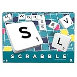 Mattel Games Y9598 - Scrabble Original, Gesellschaftsspiel, Brettspiel, Familienspiel, Design kann variieren, ab 10 J