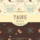 Taufe Gästebuch: Gästebuch I Erinnerungsalbum für die Taufe zum selbst gestalten I Floral Vog