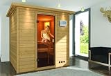 Karibu Woodfeeling Massivholzsauna Anja 38
