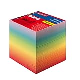 Herlitz 10901973 Notizklotz 9x9x8,5cm 800 Blatt rainbow verschiedenfarbig g