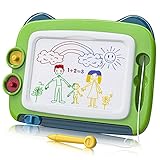 TENOL Maltafel Zaubertafel Spielzeug für 3 Jahre alte Jungen, Kinder Zeichenbrett Jungen Spielzeug Alter 3 4 5, Geburtstag Geschenke für Jungen 3 4 5 Jahre alt(Reisegröße-Grün)