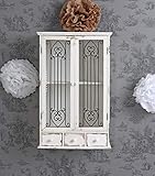 Unbekannt Wandschrank Vitrine Hängevitrine Shabby Chic Hängeschrank Wandvitrine mxa076 Palazzo Ex