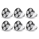 E27 LED Schienenstrahler, 220V 35W Downlight Beleuchtung, 3500 Lumen Höhe Heller Warmweißer Scheinwerfer, Für Shop Küche Ausstellung Akzentbeleuchtung (6 Pack)