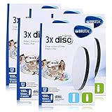 BRITA MicroDisc Wasserfilter 3stk. - Passend für BRITA fill&go Wasserfilter-Flaschen und BRITA fill&serve Wasserfilter-Karaffen (5er Pack)