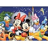 ZSWQ DIY 5D Diamond Painting Mickey Mouse, Kristall Strass Diamant Malerei Kits Bilder Diamant Painting Kinder Stickerei Set Kreuzstich Bilder Wall Decoration 30X40CM