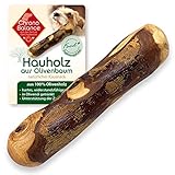 ChronoBalance® Natürliches Olivenholz als Kauknochen für Hunde, Kauholz, Kaustab aus Olivenholz, in Olivenöl getränkt, Zahnpflege, Zahnstein, Kauspielzeug, Nährstoffe und Mineralien (M)