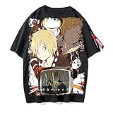 LKYCC MekakuCity Actors T-Shirt 3D Druck Manga Tee Shirt Anime Cooles Kurzarm Herren Shorts Herren T-Shirt Oversized Tee Anime Film Drop Shoulder Kurzarm M