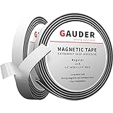 GAUDER Magnetband selbstklebend | Magnetstreifen mit extra starkem Kleber | Magnetklebeband (3m)