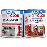 0,375L Clou L17 Aqua Combi Clou Lack Lasur taubenblau Holzlasur H