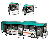 alles-meine.de GmbH Stadtbus / Linienbus Bus - Irisbus Citelis - Auto Modell Maßstab 1/43 - Türen Lassen Sich Öffnen - für Kinder / Deko - zum Spielen aus Plastik /