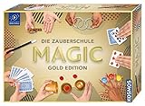 KOSMOS 698232 Zauberschule Magic Gold Edition, 150 Zauber-Tricks von leicht bis anspruchsvoll, viele magische ZauberUtensilien, Zauberkasten für Kinder ab 8 Jahre, Einsteiger, inkl. OnlineErklärV