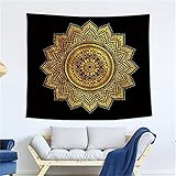 YYRAIN Böhmischer Druck Polyester Stoff Home Wall Art Wandmalerei Nachttisch Stoff Korridor Anhänger 59x52 Inch{150x130cm}