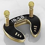 Tragbare Familie im Freien KTV Live Singing Wireless Bluetooth- Lautsprecher Dual-Mikrofon Gute Qualität (Color : Gold)