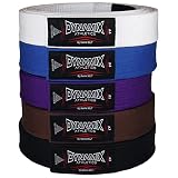 Dynamix Athletics Brazilian Jiu Jitsu Gürtel - Erwachsene - BJJ Ju Jutsu Gi Kimono Rank Belt (Violett, A1)