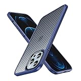 WSKEN kompatibel für iPhone 13 Pro Max Hülle 6.7 Zoll [Carbon Fiber Beschichtung] Ultra Dünn Handyhülle Cover Bumper Schutz Schale Case Schutzhülle - B