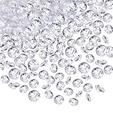 10000 Stück Acryl Diamanten, glitzernde Mikro-Strasssteine, Hochzeit Tisch Streudeko Kristalle Acryl Diamanten Strass für Hochzeit, DIY Kunst & Handwerk, klar (4,5 mm) (Transparent)