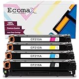 4 Ecomax Toner als Ersatz für HP CF210X CF211A CF212A CF213A 131A 131X für HP Laserjet Pro 200 Color MFP M276n, M276nw, M251n, M251nw