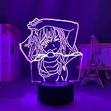 3D Led Licht Bunte Illusion Nachtlicht Anime Eine Bestimmte Wissenschaftliche Super-Elektromagnetische Waffe Misaka Mikoto Schlafzimmer Dekoration Tischleuchte Kinder Familie Geburtstagsgeschenk