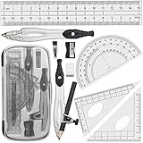 Schulzirkel Geometriezirkel Mathematik Geometrie-Sets und Winkelmesser, Schw